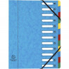 3130630053125 - EXACOMPTA TRIEUR À FENÊTRES CARTE LUSTRÉE 12 POSITIONS