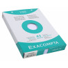 3130630136088 - 100 FICHES BRISTOL PERFORÉES 148X210 5X5 BLANC