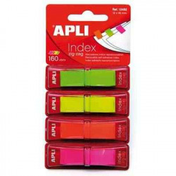 8410782124825 - 160 INDEX POLYPRO ZIG ZAG 12X45MM COLORIS ASSORTIS