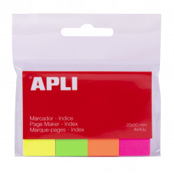 8410782112860 - 160 INDEX PAPIER 20X50MM COLORIS ASSORTIS