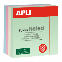 8410782109723 - 400F NOTES REPOSITIONNABLES 75X75 COLORIS PASTELS ASSORTIS