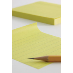 8410782133704 - 100F NOTES REPOSITIONNABLES LIGNÉES 150X100MM JAUNE
