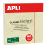 8410782109754 - 100F NOTES REPOSITIONNABLES 75X75 JAUNE