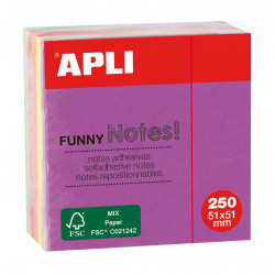 8410782115960 - 250F NOTES REPOSITIONNABLES 51X51 COLORIS ASSORTIS