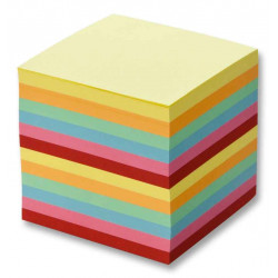 4001868991048 - RECHARGE BLOC CUBE PAPIER COLORIS ASSORTIS