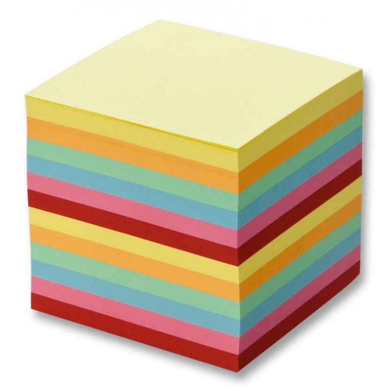 4001868991048 - RECHARGE BLOC CUBE PAPIER COLORIS ASSORTIS