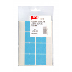 3270241021394 - 96 ONGLETS INDEX PAPIER DOUBLE FACE 17X34MM COLORIS ASSORTIS