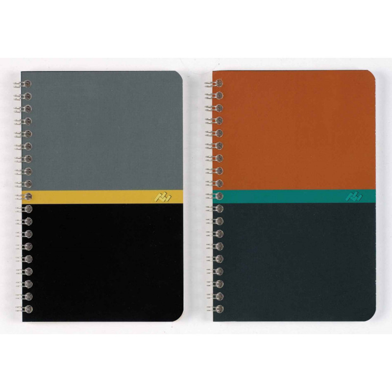 3020120000763 - CARNET RELIURE INTEGRALE 11X17 100P 5X5 70G