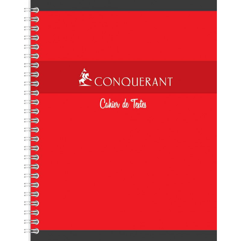 3020120007809 - CAHIER DE TEXTES CARTE 17X22 124P RELIURE INTÉGRALE
