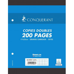 3020120000817 - COPIES DOUBLES 17X22 200P SÉYÈS 70G BLANC