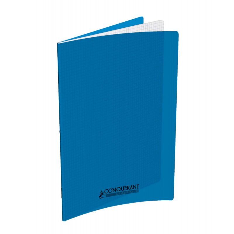 3020120108612 - CAHIER PP BLEU 24X32 96P 5X5 90G PIQURE