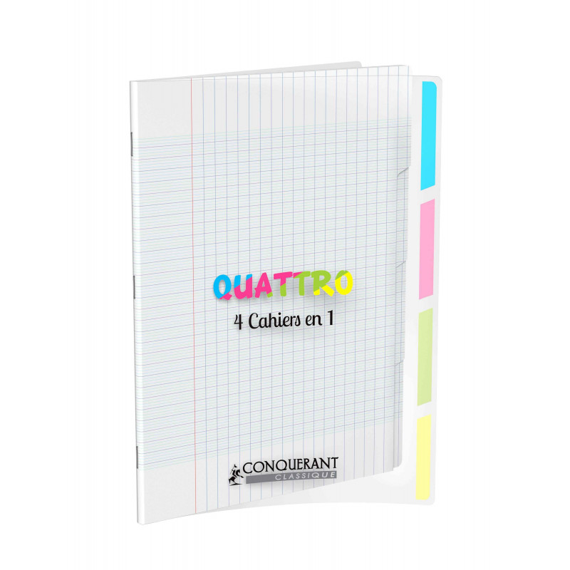 3020120043296 - CAHIER 4 EN 1 PP 24X32 140P SÉYÈS