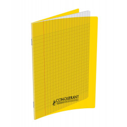 3020120106830 - CAHIER PP JAUNE 17X22 140P SÉYÈS 90G PIQURE