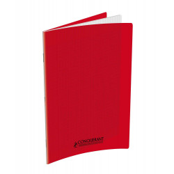 3020120105901 - CAHIER PP ROUGE 24X32 140P SÉYÈS 90G PIQURE