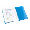 3020120122786 - CAHIER À RABAT BLEU 17X22 48P SÉYÈS