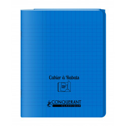 3020120122786 - CAHIER À RABAT BLEU 17X22 48P SÉYÈS