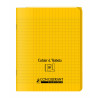 3020120122960 - CAHIER À RABAT JAUNE 17X22 48P SÉYÈS