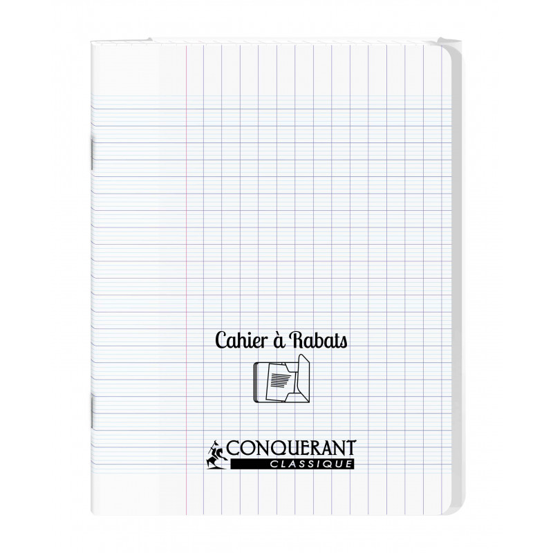 3020120123080 - CAHIER À RABAT INCOLORE 17X22 48P SÉYÈS