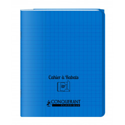 3020120123127 - CAHIER À RABAT BLEU 17X22 96P SÉYÈS