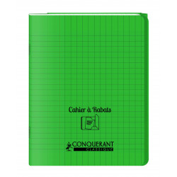 3020120123202 - CAHIER À RABAT VERT 17X22 96P SÉYÈS