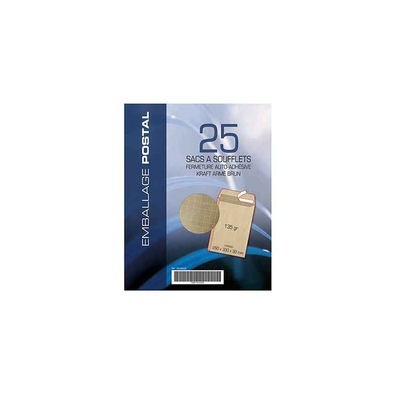 3250650397273 - 25 SAC KRAFT ARMÉ 260X330MM