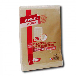 3250650397273 - 25 SAC KRAFT ARMÉ 260X330MM