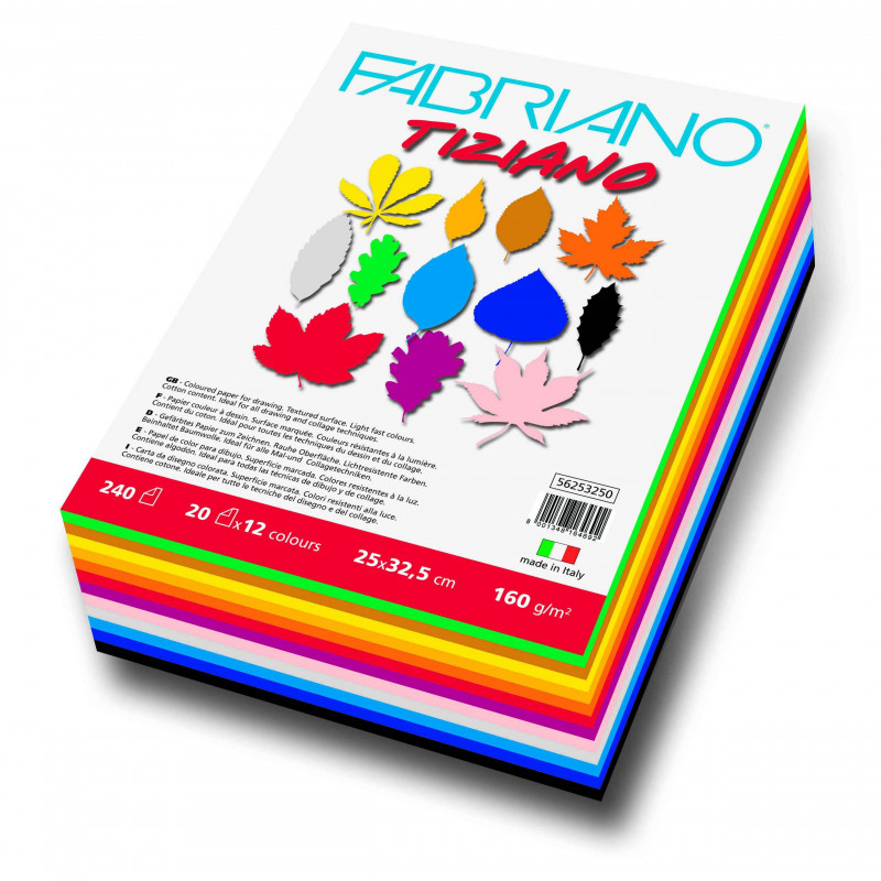 8001348164692 - 240F TIZIANO DESSIN COULEUR 25X32,5CM 160G