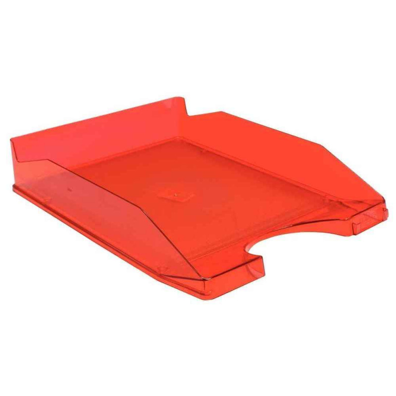 8425901935305 - CORBEILLE À COURRIER TRANSLUCIDE ROUGE