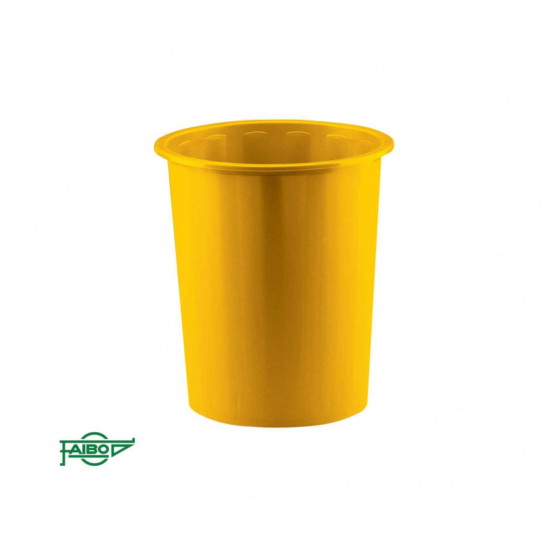 8425901305092 - CORBEILLE À PAPIER OPAQUE JAUNE