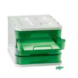8425901170195 - BLOC DE CLASSEMENT 4 TIROIRS TRANSLUCIDE VERT