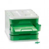 8425901170195 - BLOC DE CLASSEMENT 4 TIROIRS TRANSLUCIDE VERT