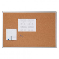 4007885258430 - TABLEAU D’AFFICHAGE LIÈGE CADRE ALU 90X120CM