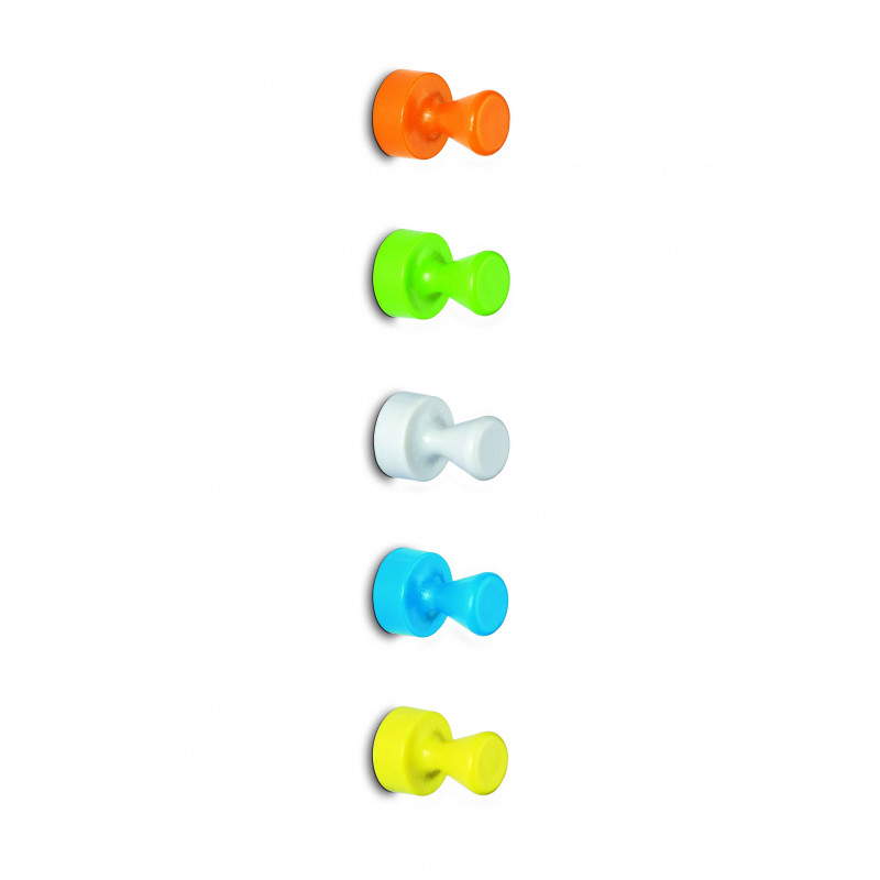 4002390063593 - 10 AIMANTS NÉODYME FORME QUILLE COLORIS ASSORTIS