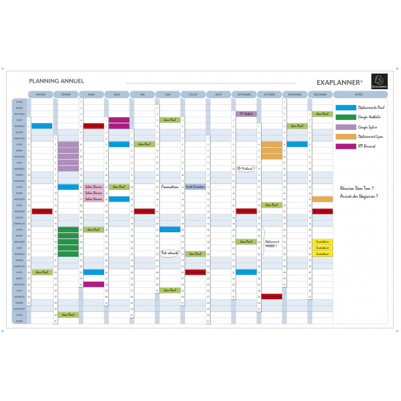 3130630561507 - PLANNING ANNUEL MAGNÉTIQUE