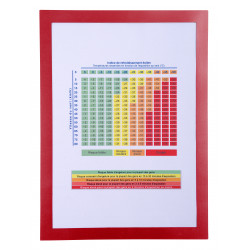 3130633392030 - POCHETTE D'AFFICHAGE MAGN?TIQUE A4 ROUGE