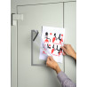 3130631392001 - POCHETTE D'AFFICHAGE MAGNÉTIQUE A4 ARGENT