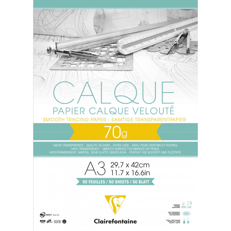 3329680965018 - BLOC CALQUE 50F A3 70/75G