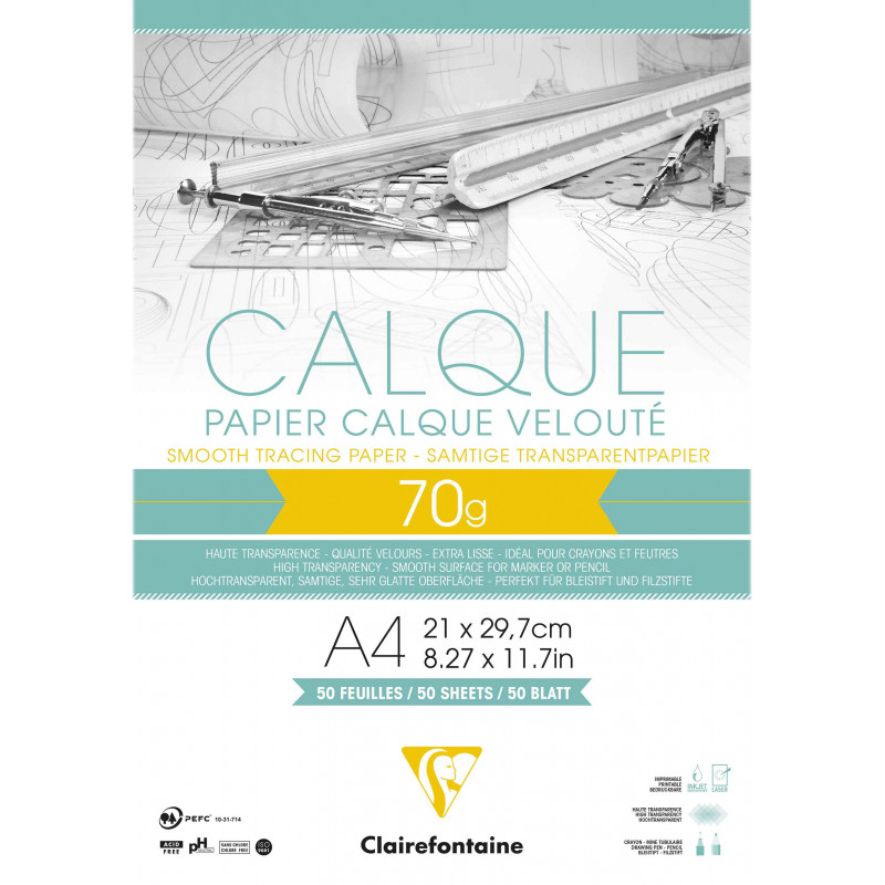 3329680965001 - BLOC CALQUE 50F A4 70/75G
