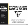 3329680967715 - POCHETTE 12F DESSIN NOIR 24X32 160G