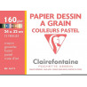 3329680967722 - POCHETTE 12F DESSIN COULEURS PASTELS 24X32 160G