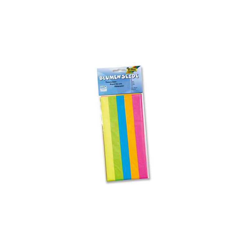 4001868065831 - 5F PAPIER DE SOIE FLUO 50X70CM ASSORTIES