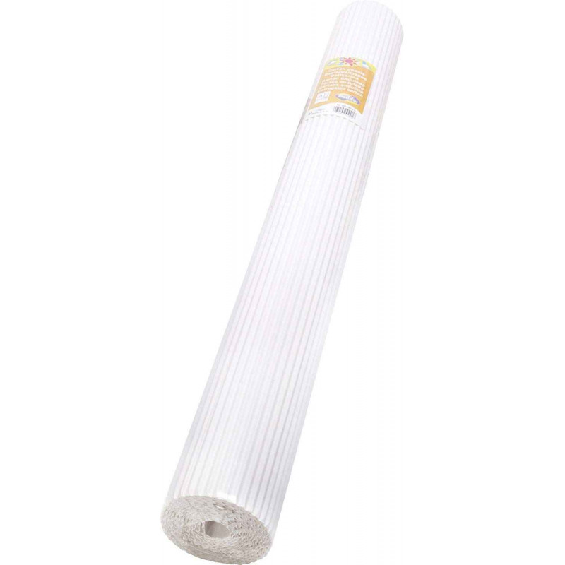 3065504510018 - 1F CARTON ONDULÉ GROSSE CANNELURE 0,70X2M Blanc