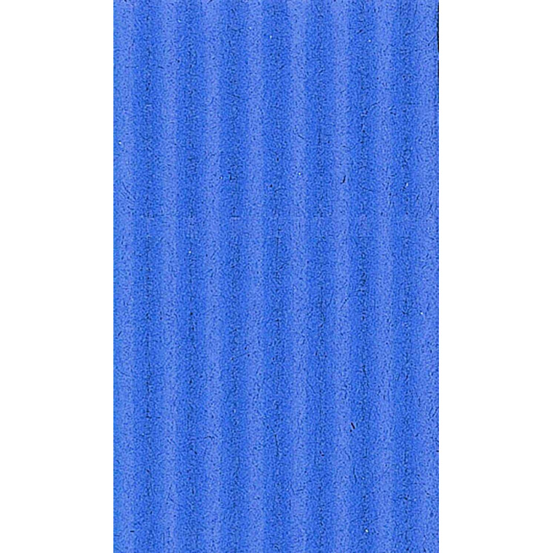 3065504510636 - 1F CARTON ONDULÉ GROSSE CANNELURE 0,70X2M BLEU