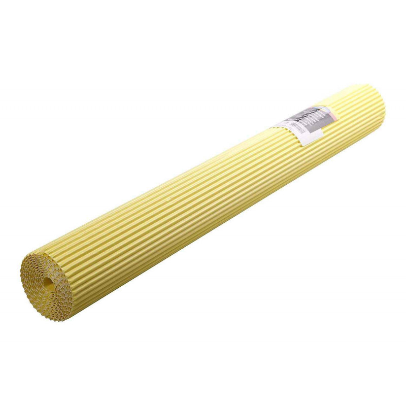 3065504510155 - 1F CARTON ONDULÉ GROSSE CANNELURE 0,70X2M JAUNE