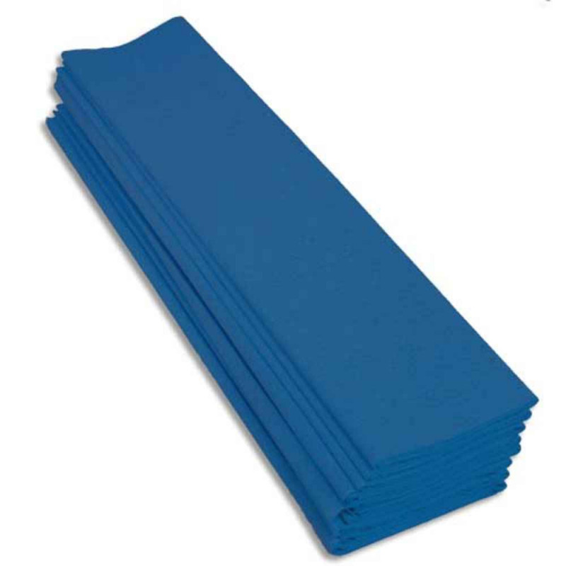 3065501010573 - 10F CRÉPON STANDARD 0,5X2M BLEU MOYEN