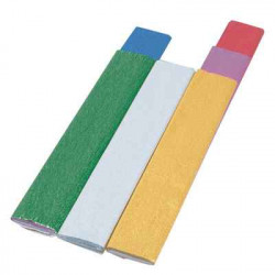 3065509111999 - 6F CRÉPON MÉTALLISÉ 0,5X2,5M ASSORTIES