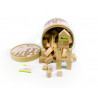 8416040161014 - BLOCS EN BOIS NATUREL 100 PIÉCES