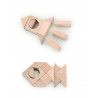 8416040161014 - BLOCS EN BOIS NATUREL 100 PIÉCES