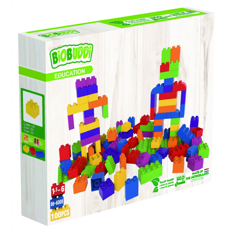 8716433965947 - BIOBUDDI BIG - KIT CRÉATIF 100 BRIQUES