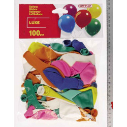3225430002197 - 100 BALLONS À GONFLER COLORIS ASSORTIS